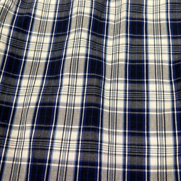 GORGEOUS Tommy Hilfiger Boys Large 14/16 Blue Grey White Plaid Button Down Shirt - Picture 11 of 12